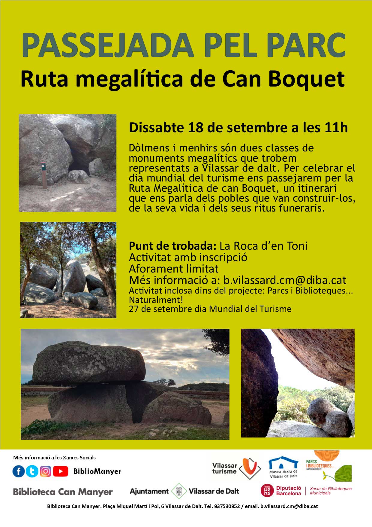 Passejada pel parc: La Ruta megal&iacute;tica de Can Boquet