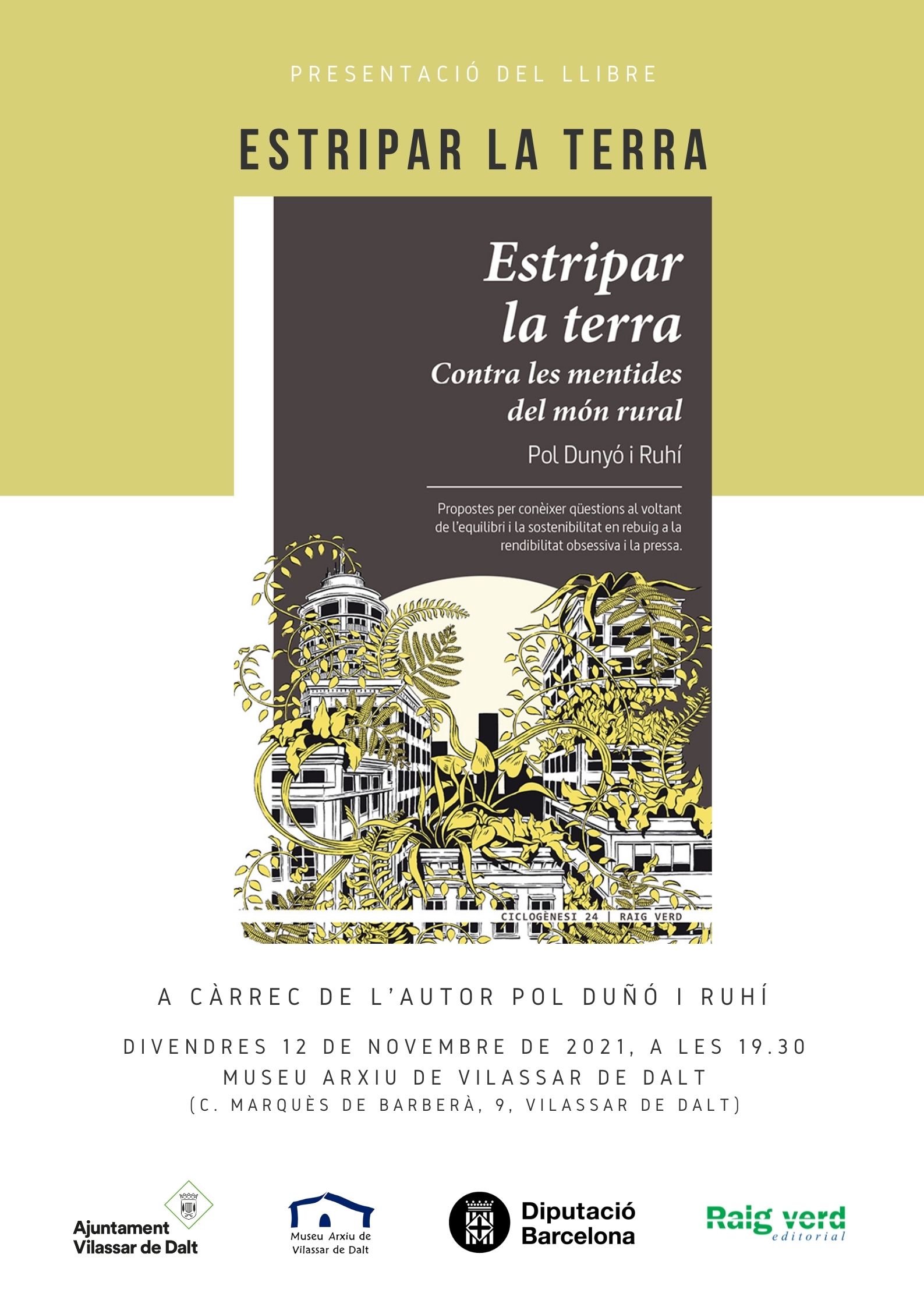 Presentaci&oacute; del llibre 'Estripar la terra'