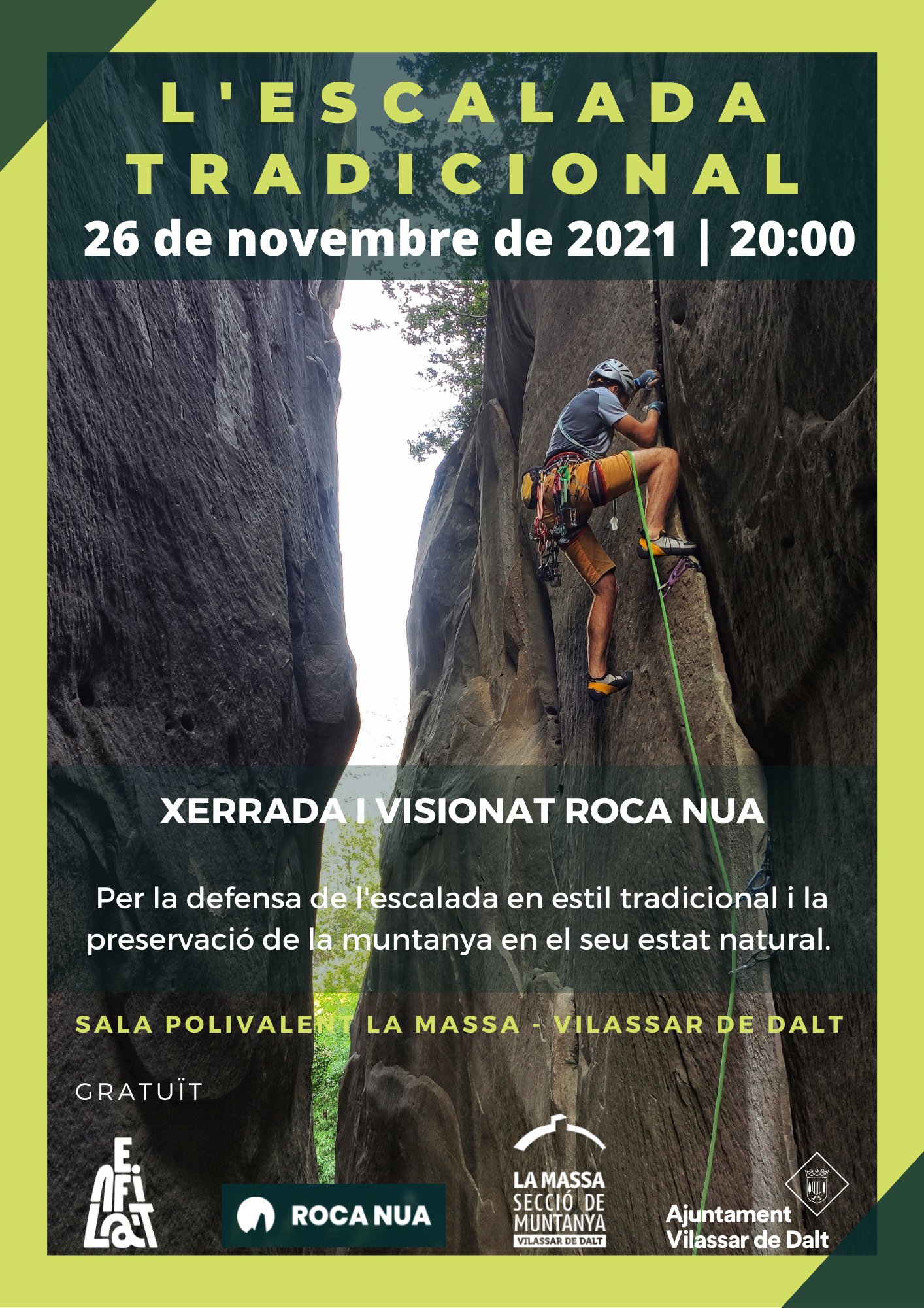 Xerrada: L'escalada tradicional