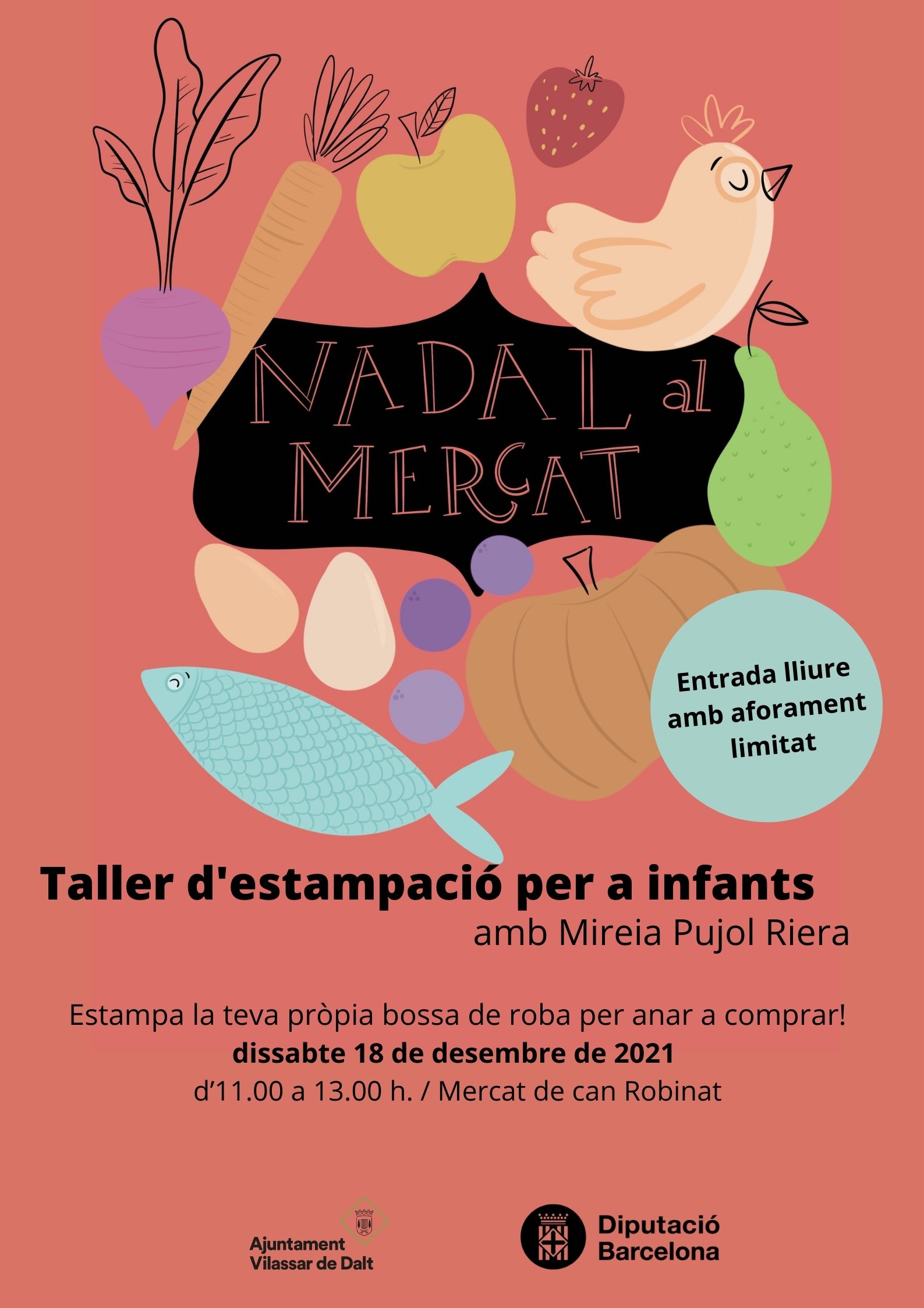Nadal al Mercat: Taller d'estampaci&oacute; infantil