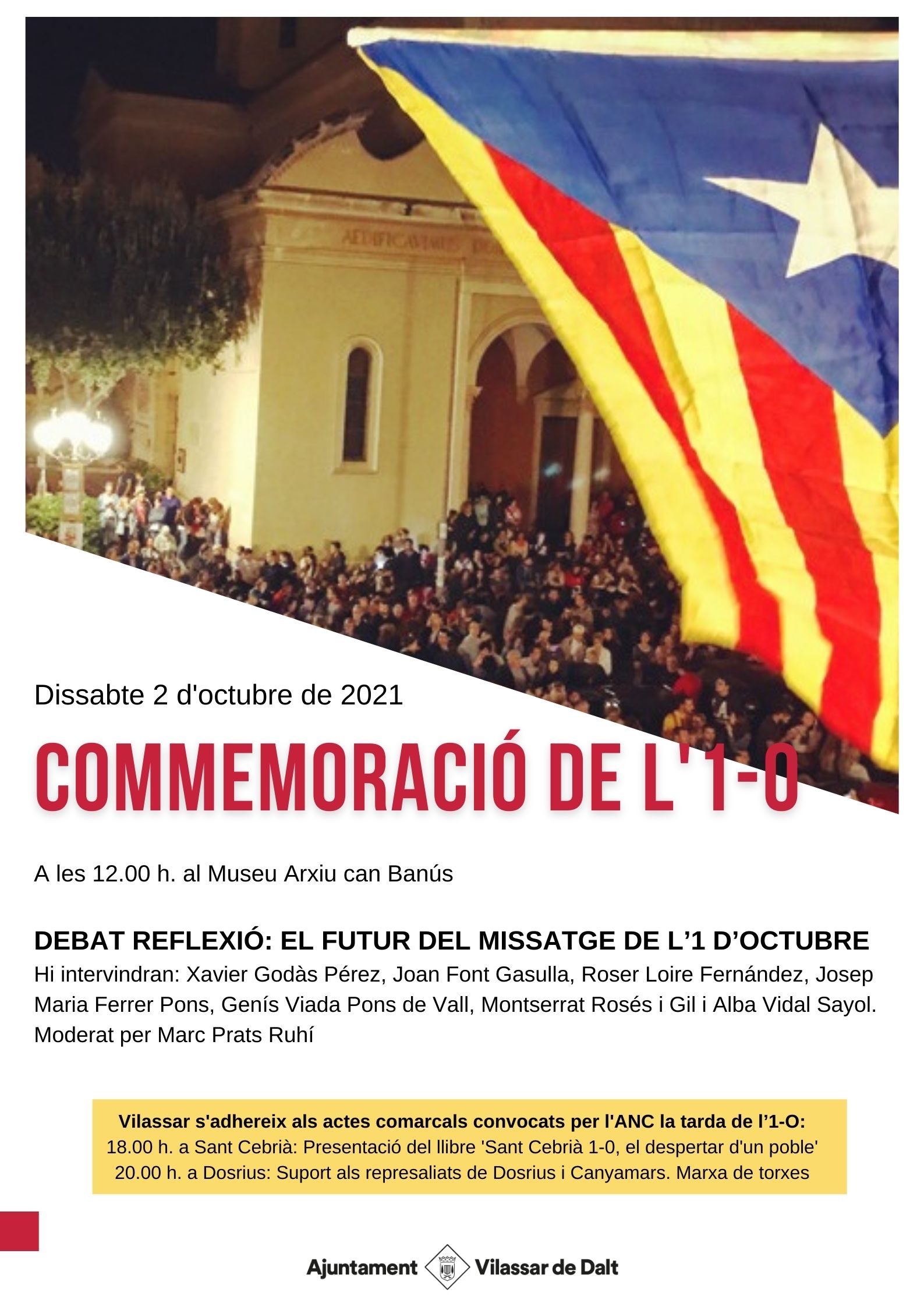 Commemoraci&oacute; de l'1-O