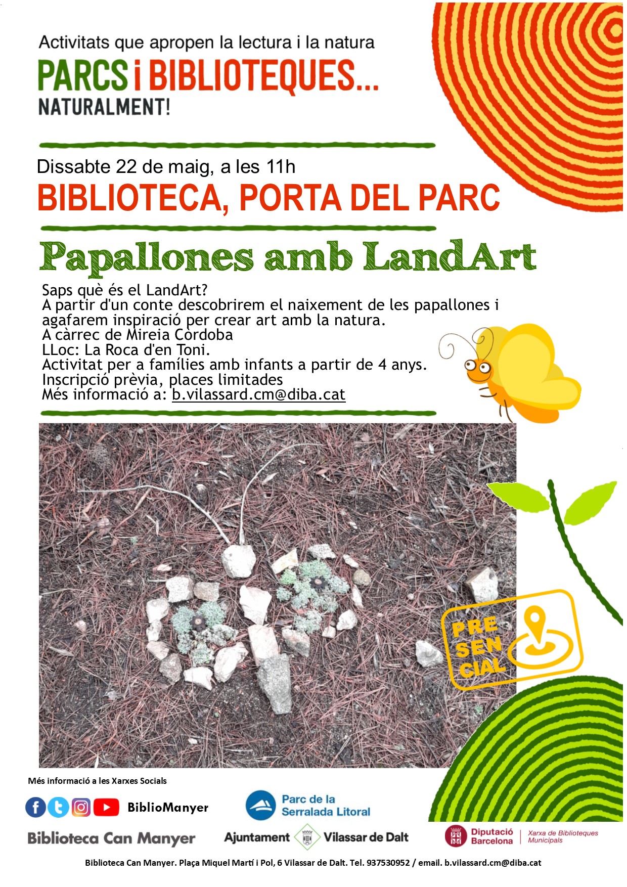 Biblioteca, porta del parc