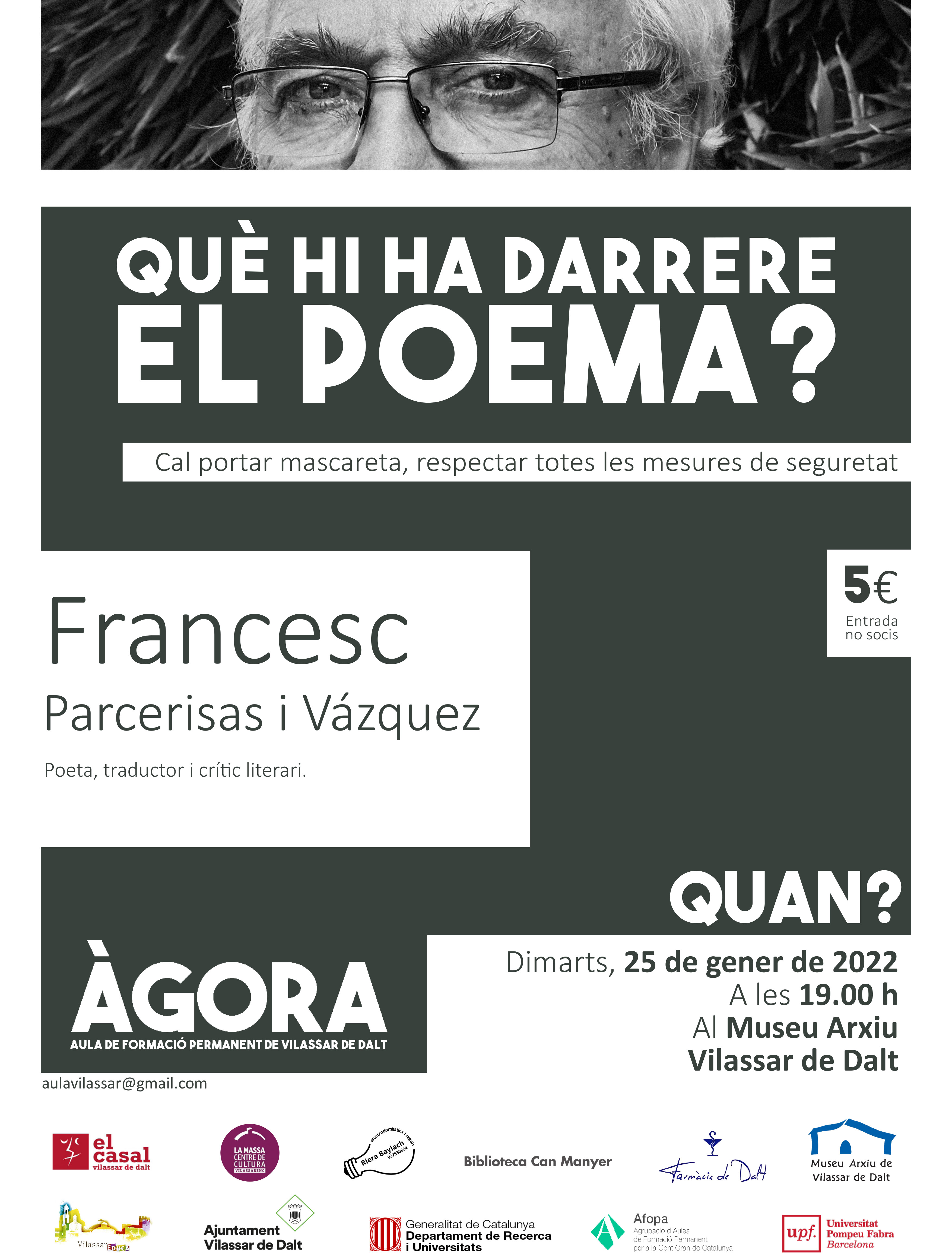 &Agrave;gora Vilassar: Qu&egrave; hi ha darrere el poema?