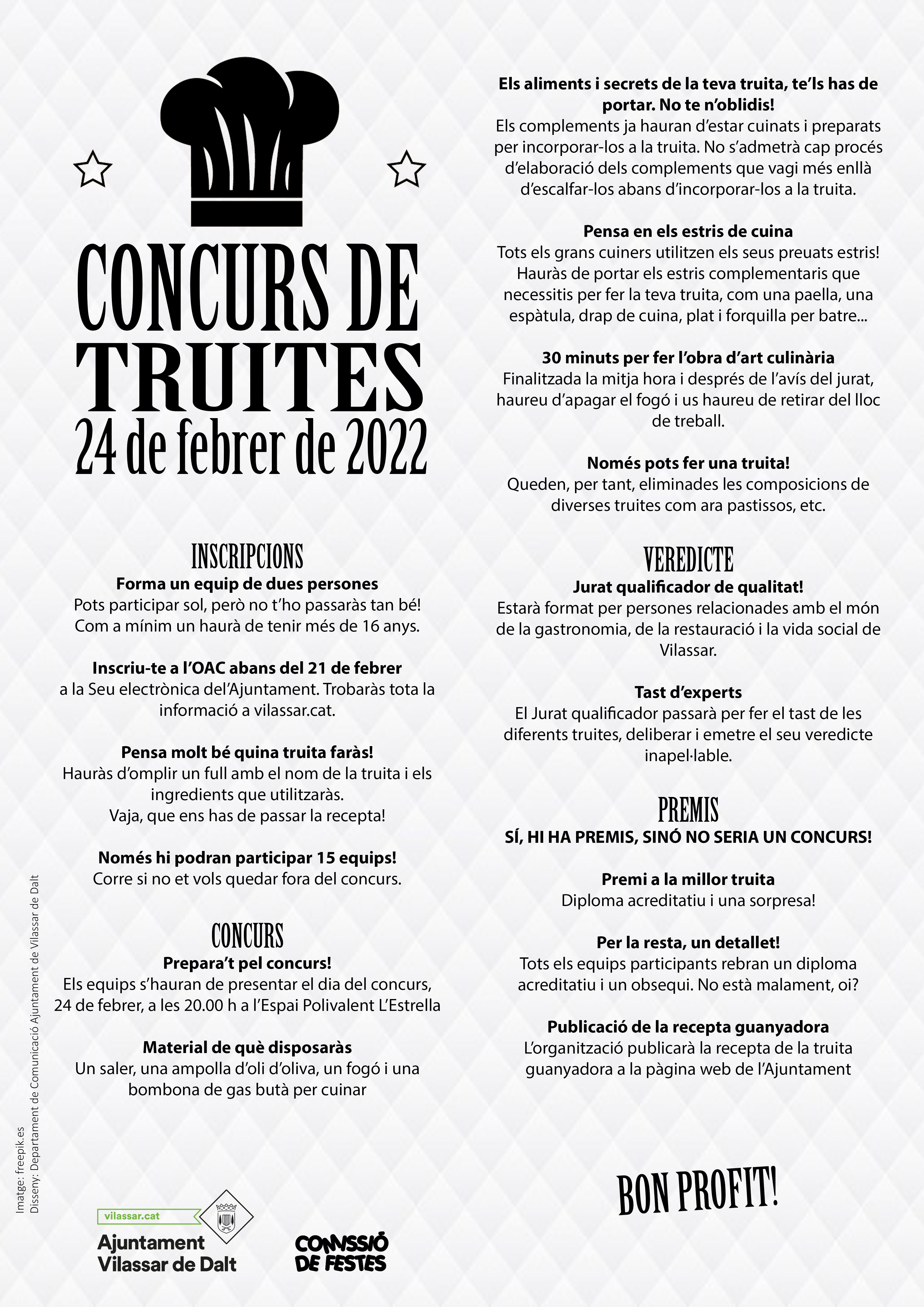 Carnaval 2022: Concurs de truites