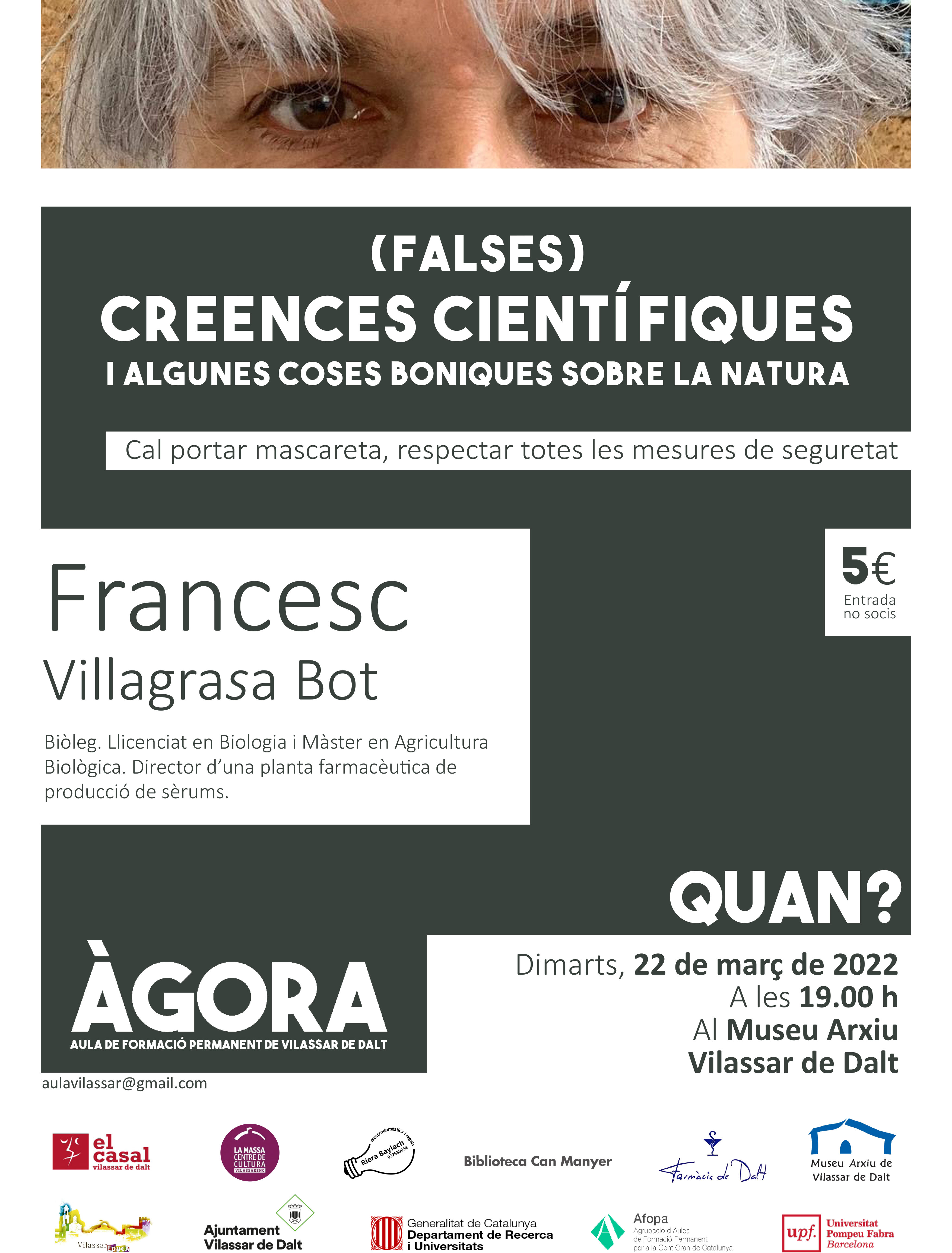 &Agrave;gora Vilassar: (Falses) Creences cient&iacute;fiques