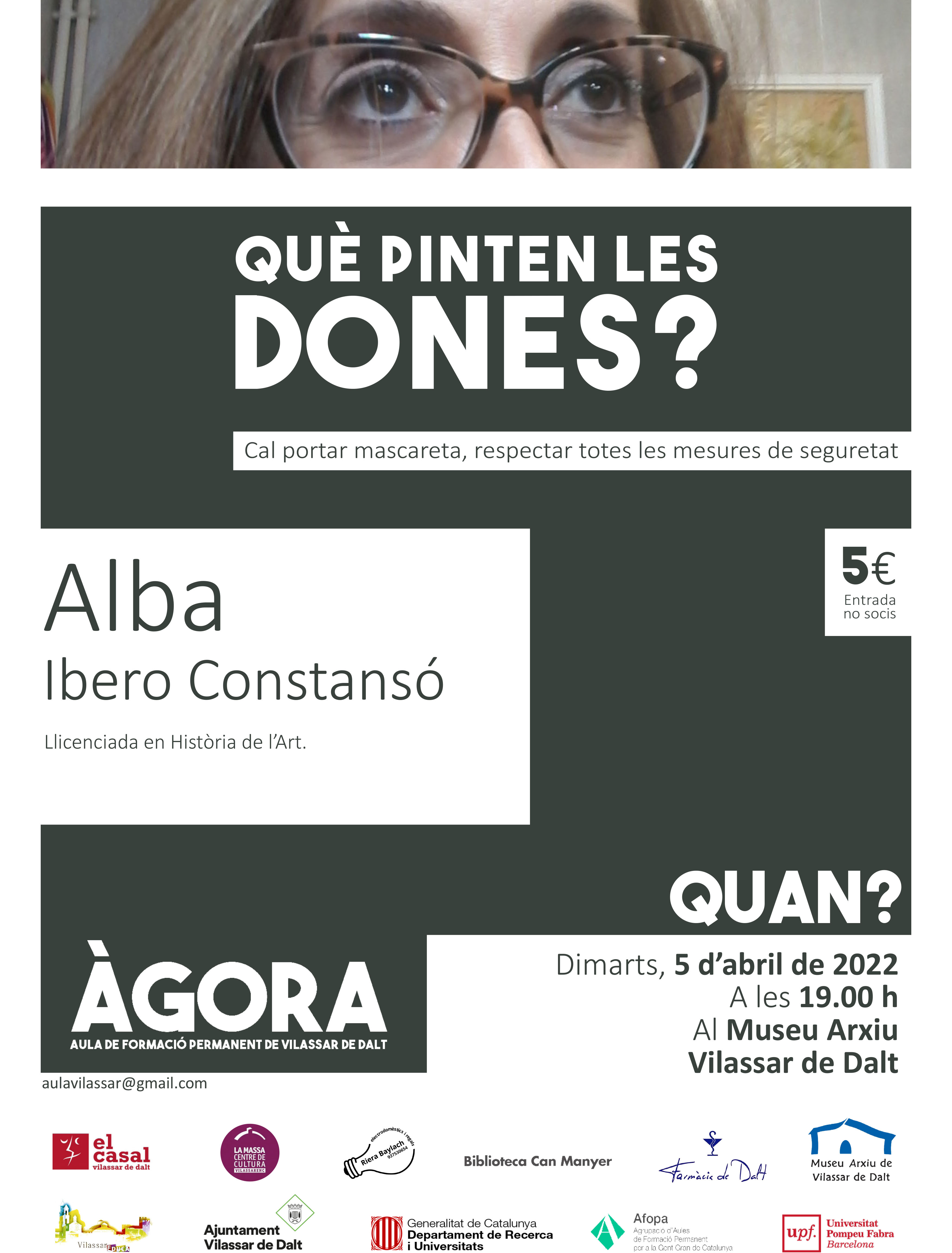 &Agrave;gora Vilassar: Qu&egrave; pinten les dones?
