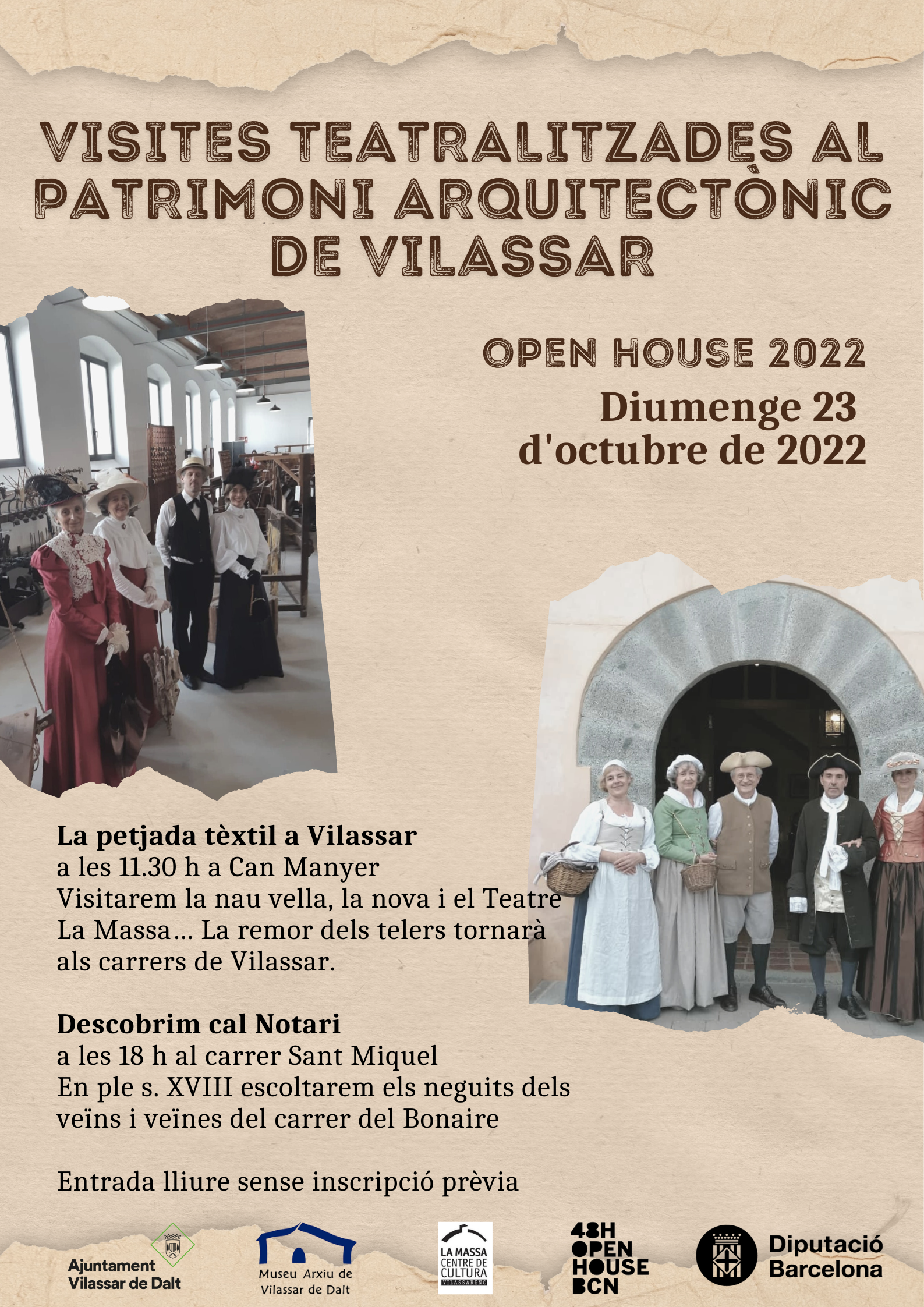 Visites teatralitzades al patrimoni arquitect&ograve;nic de Vilassar