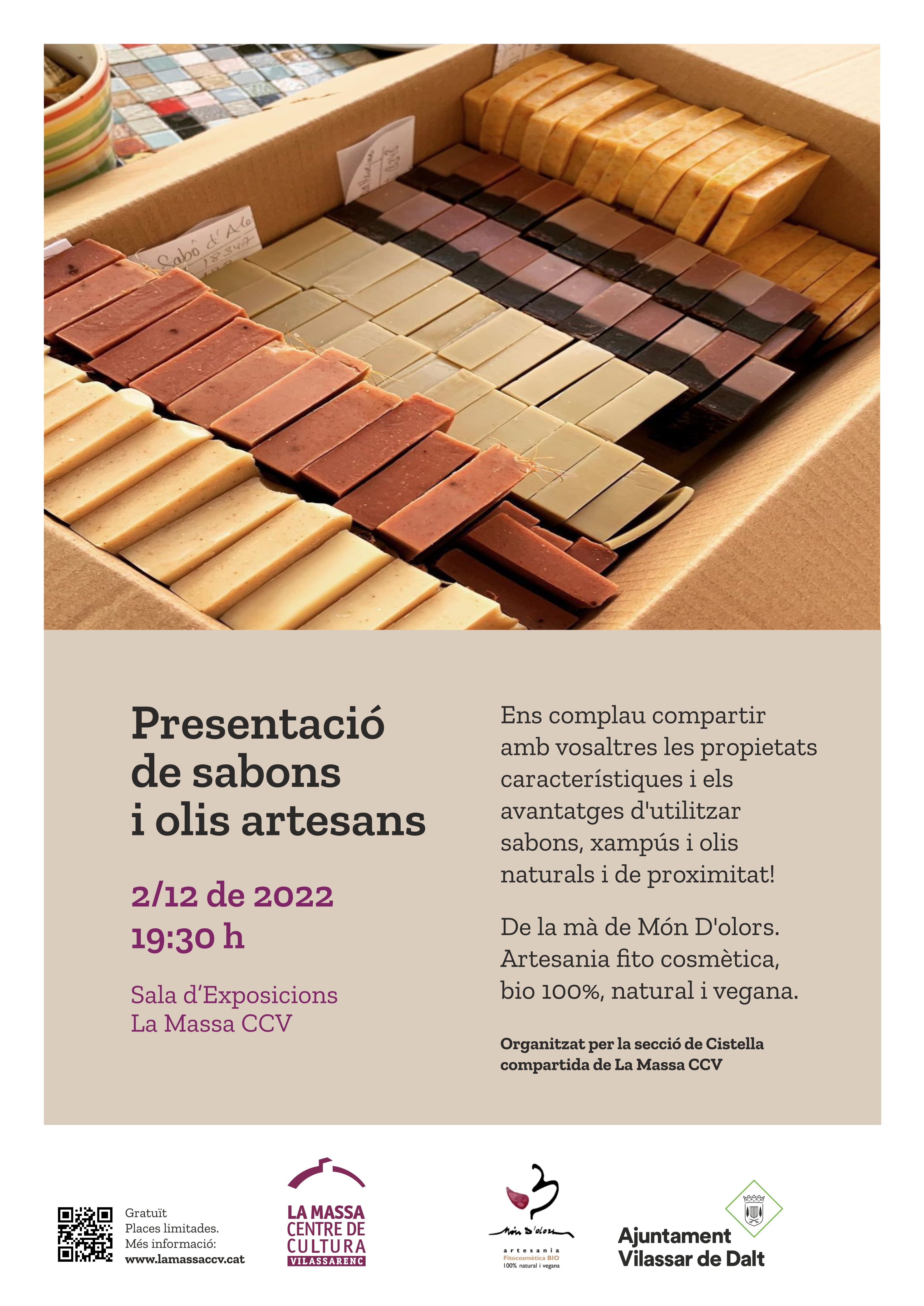 Presentaci&oacute; de sabons i olis artesans