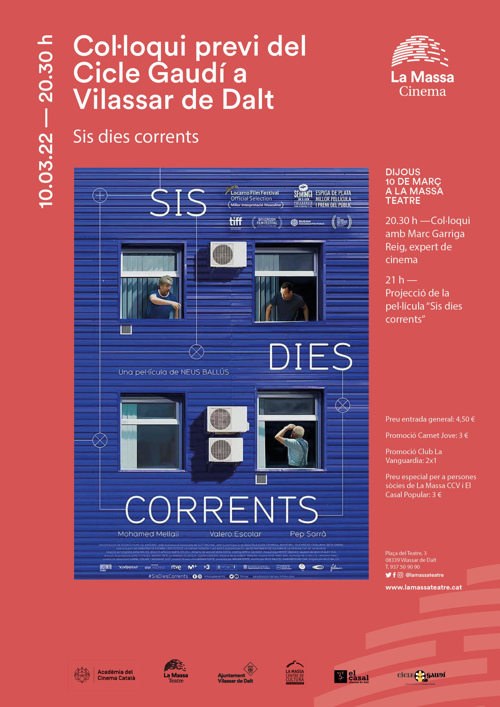 Cicle Gaud&iacute;: Sis dies corrents