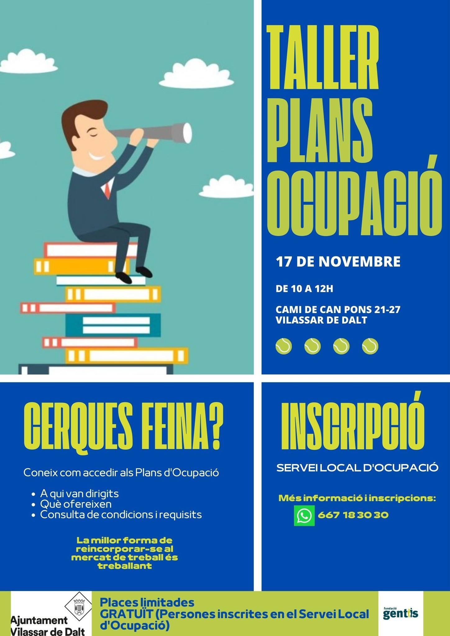 Taller Plans d'ocupaci&oacute;