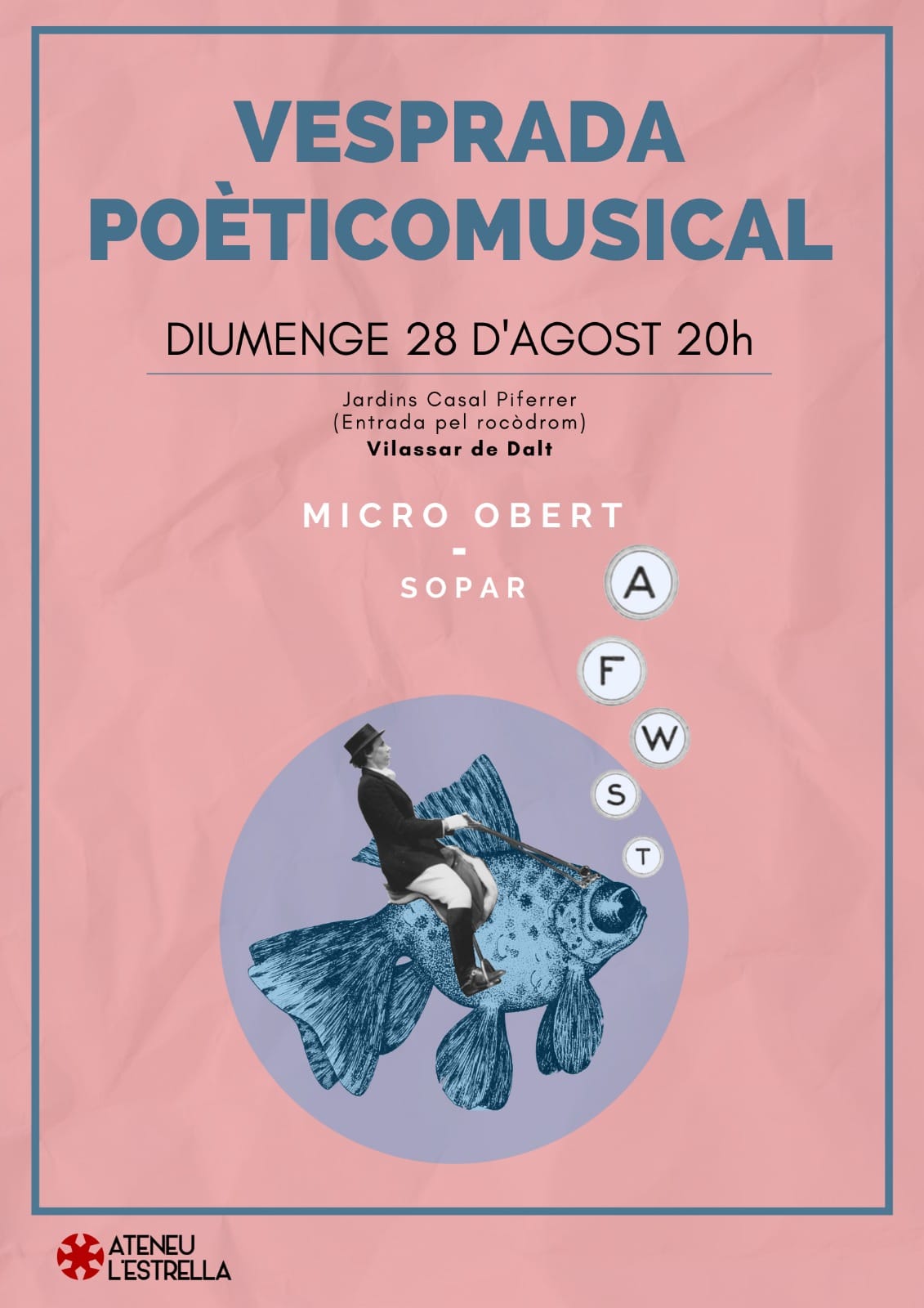 Sants Gen&iacute;s 22: Vesprada poeticomusical amb micro obert