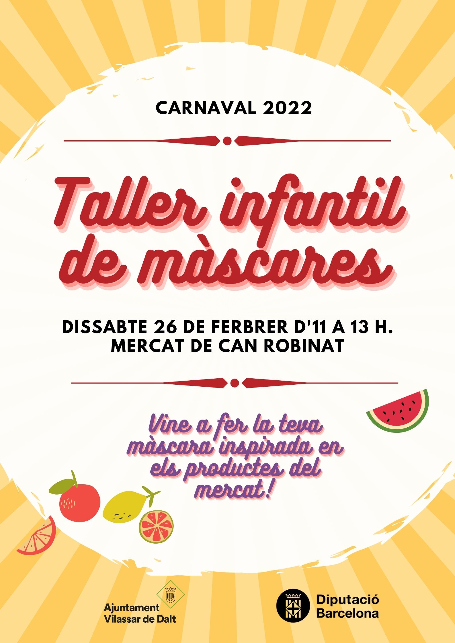 Carnaval 2022: Taller de m&agrave;scares