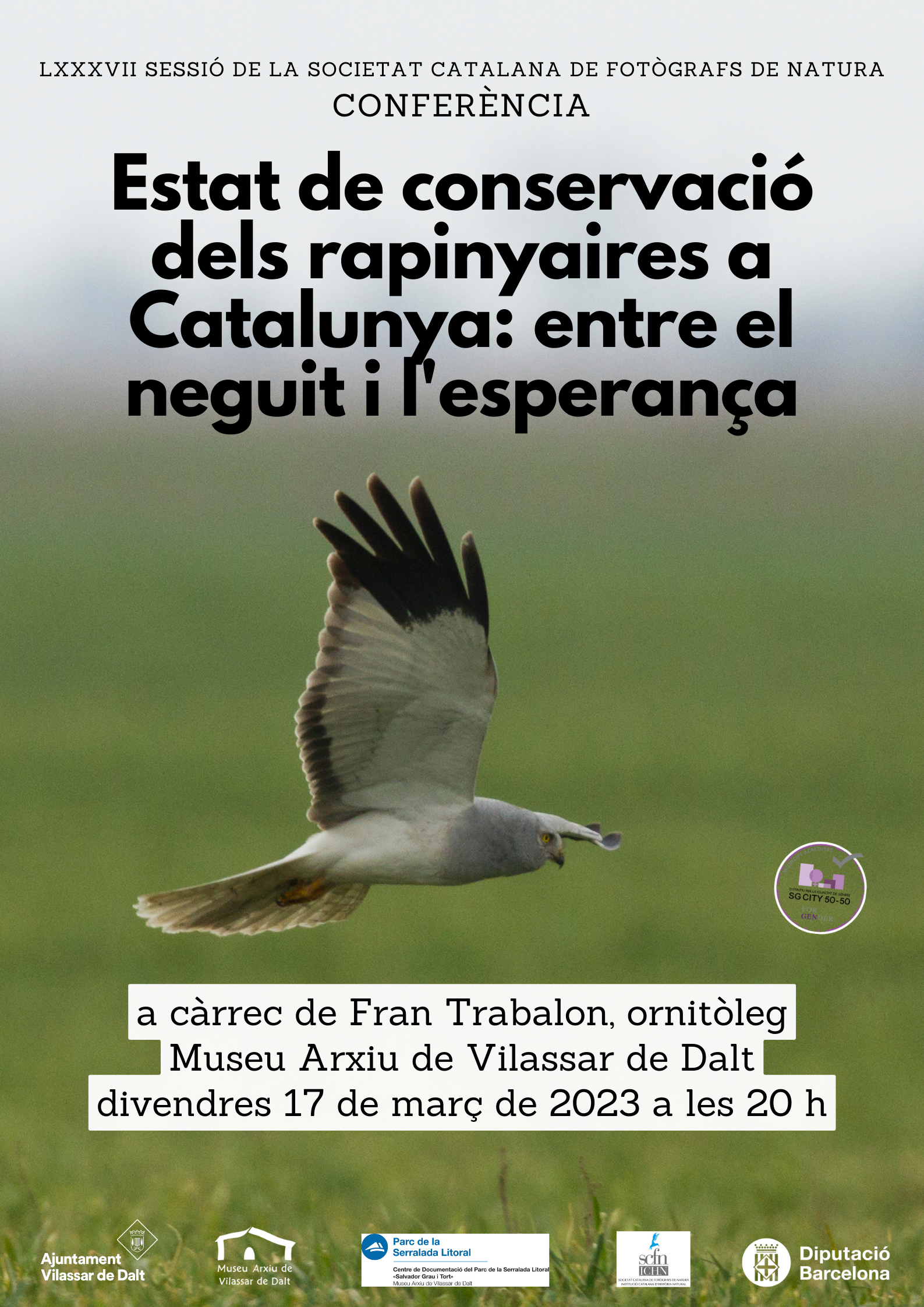 Confer&egrave;ncia 'Estat de conservaci&oacute; dels rapinyaires a Catalunya: entre el neguit i l'esperan&ccedil;a'