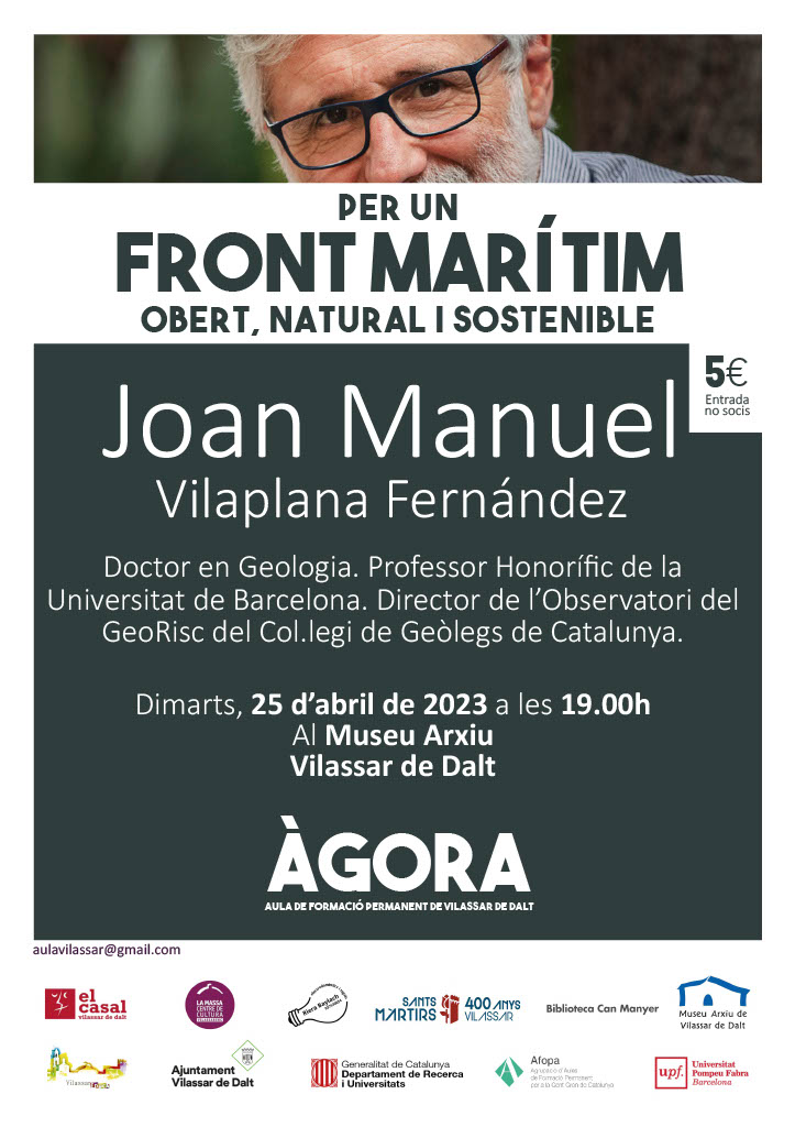 &Agrave;gora Vilassar: Per un front mar&iacute;tim obert, natural i sostenible