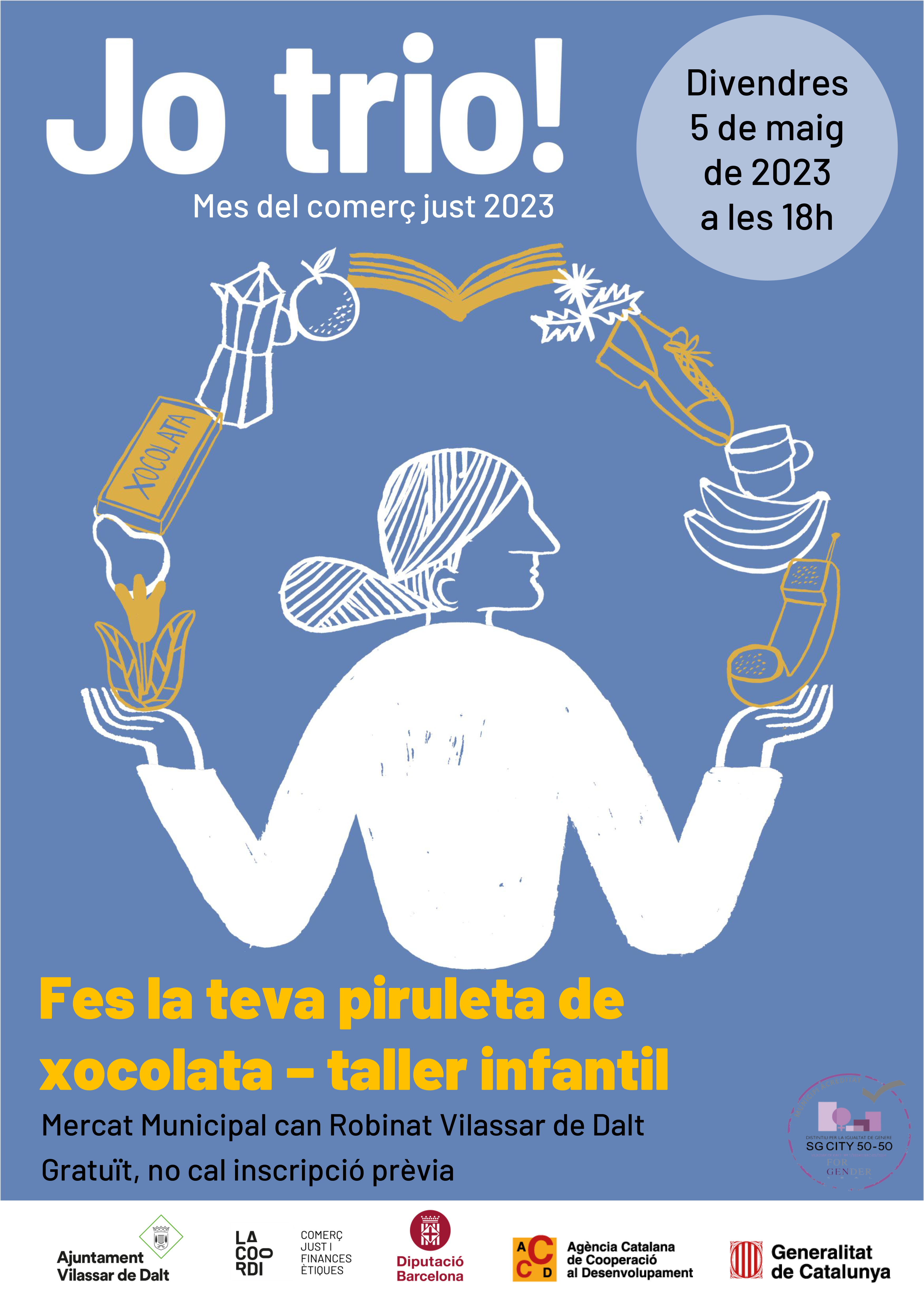 Fes la teva piruleta de xocolata. Taller infantil