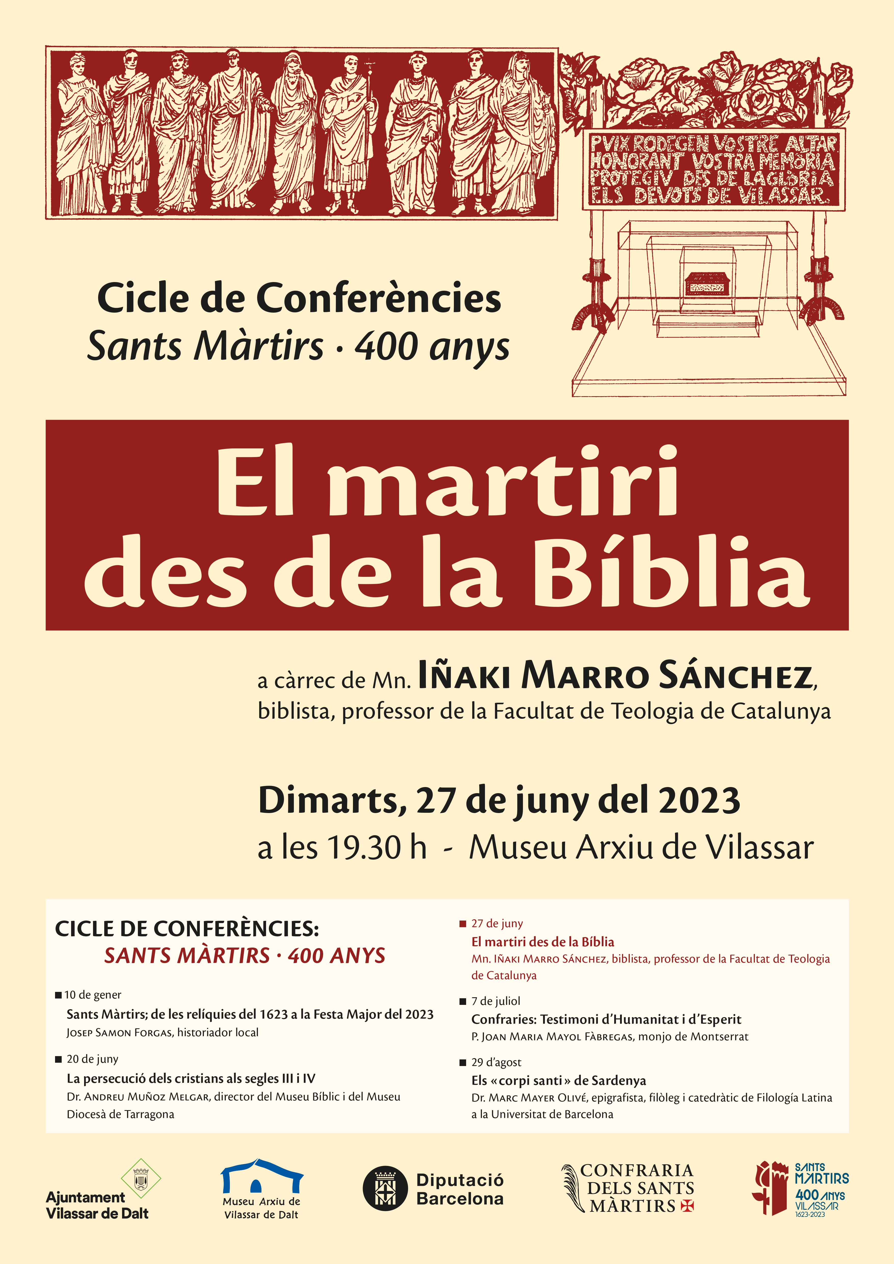 Conferència 'El martiri des de la Bíblia'