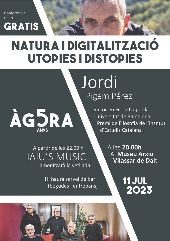 Conferència: Tecnologia i digitalització: utopies i distopies