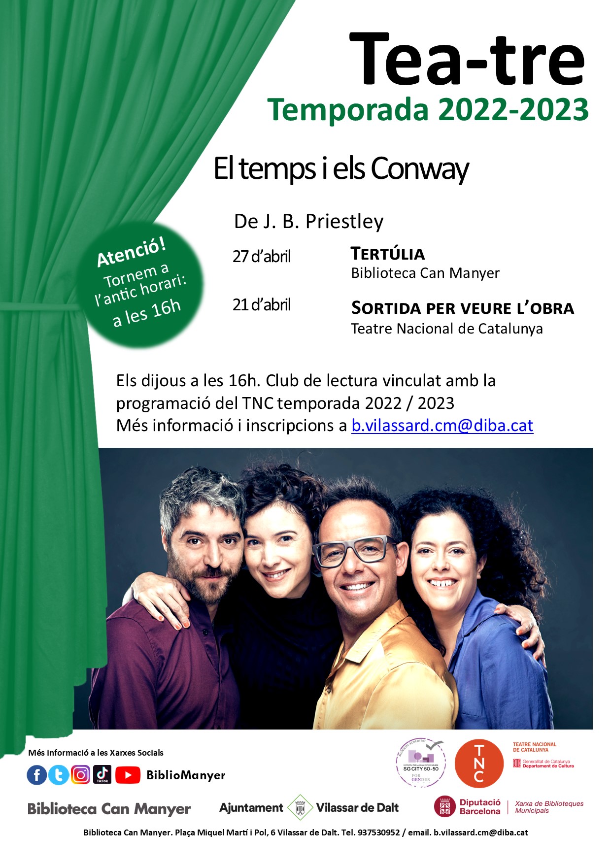 Tea-tre: El temps i els Conway