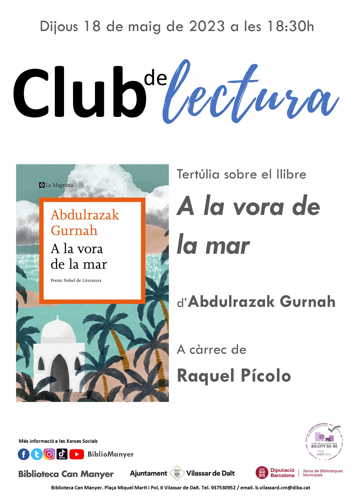 Club de lectura: A la vora del mar