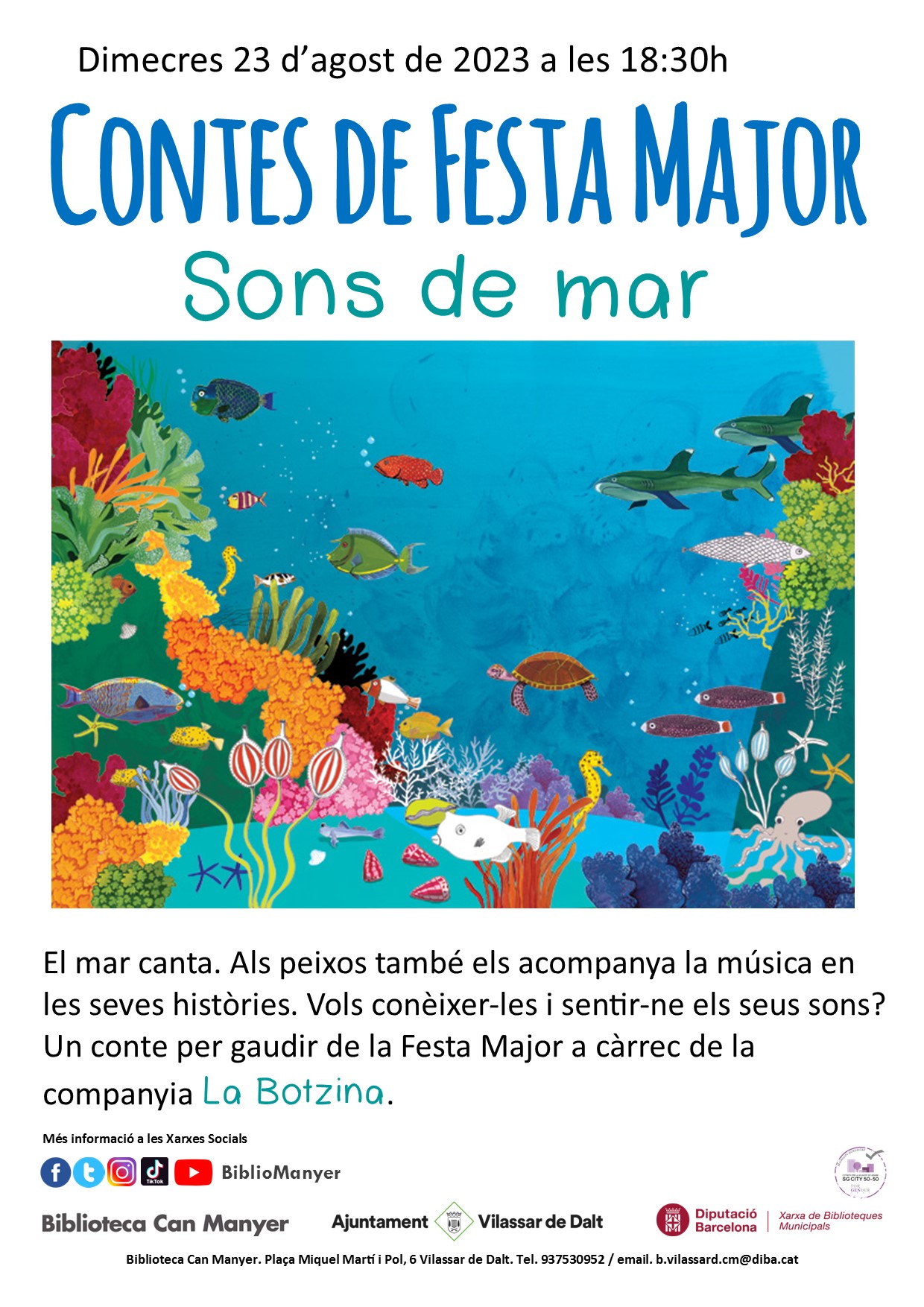 Sants Genís 23. Hora del conte de Festa Major