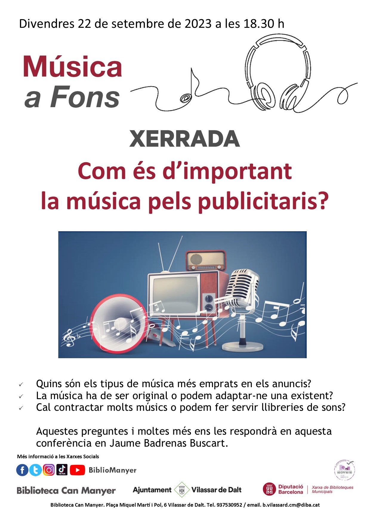 Conferència 'Com és d'important la música pels publicitaris?'