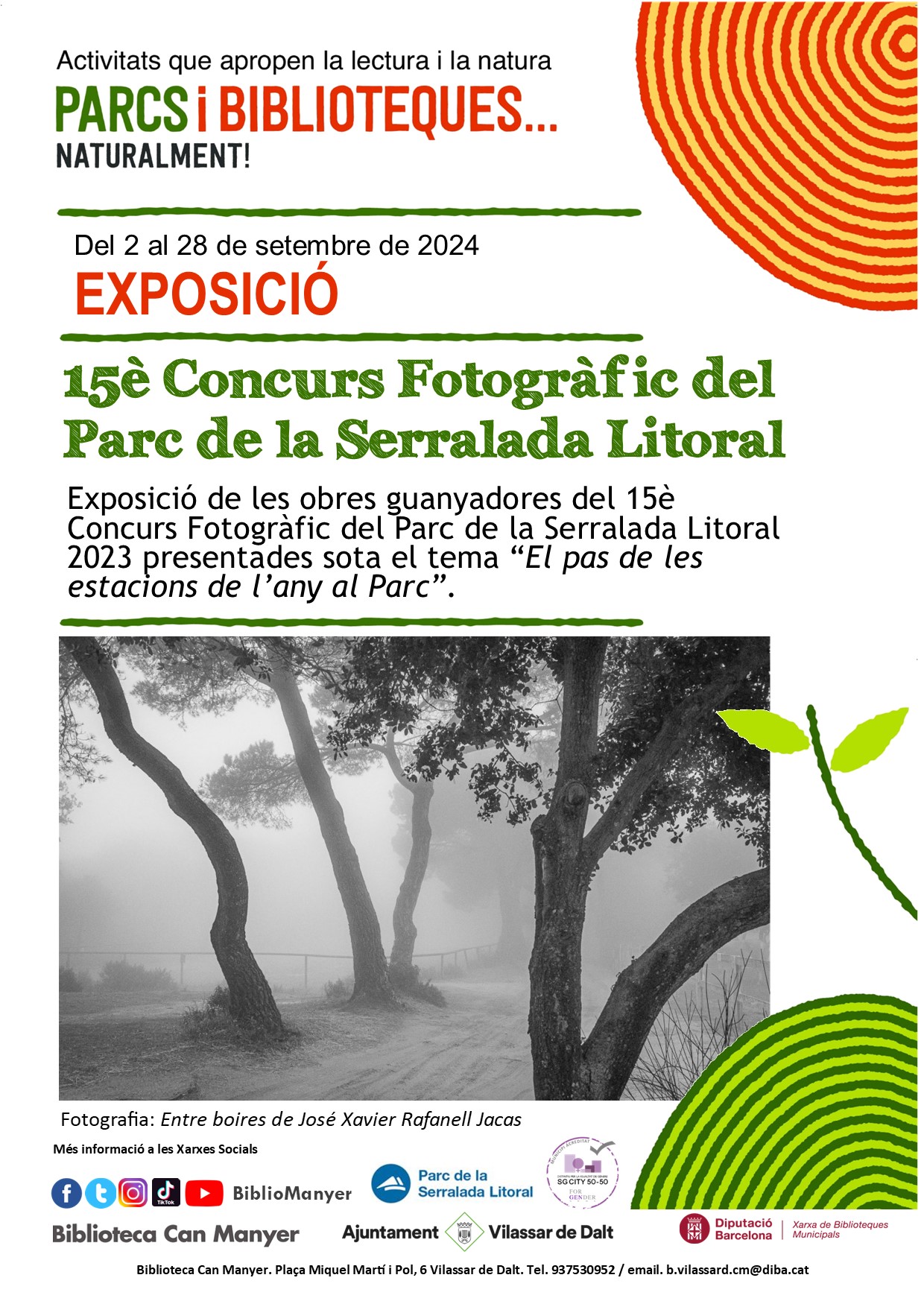 Exposició '15è Concurs fotogràfic del Parc Serralada Litoral'