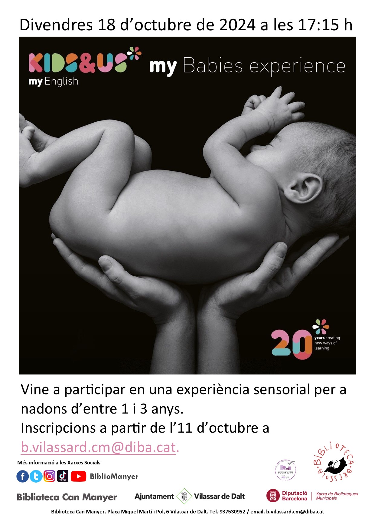 Taller 'Sensorytime for babies'