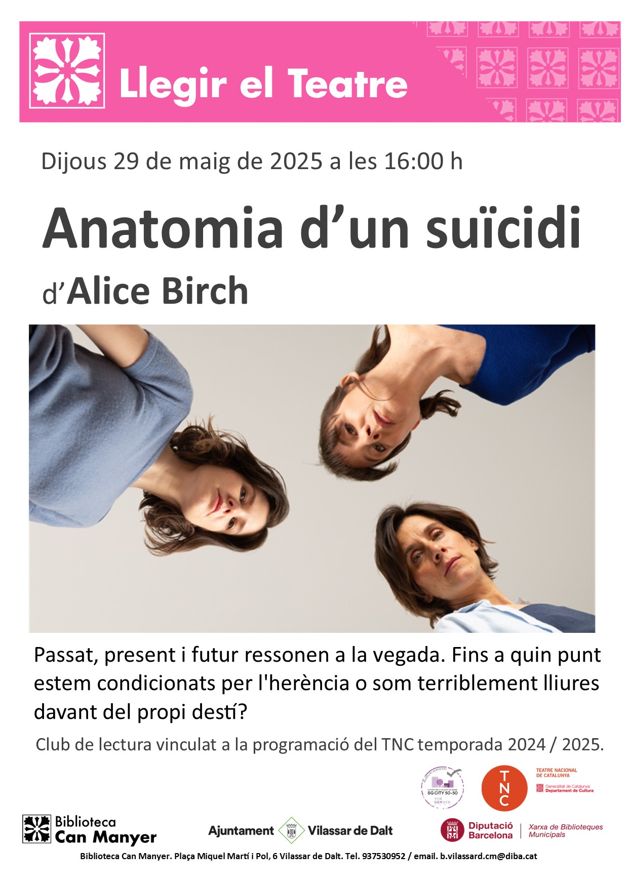 Tea-tre: 'Anatomia d'un suïcidi'