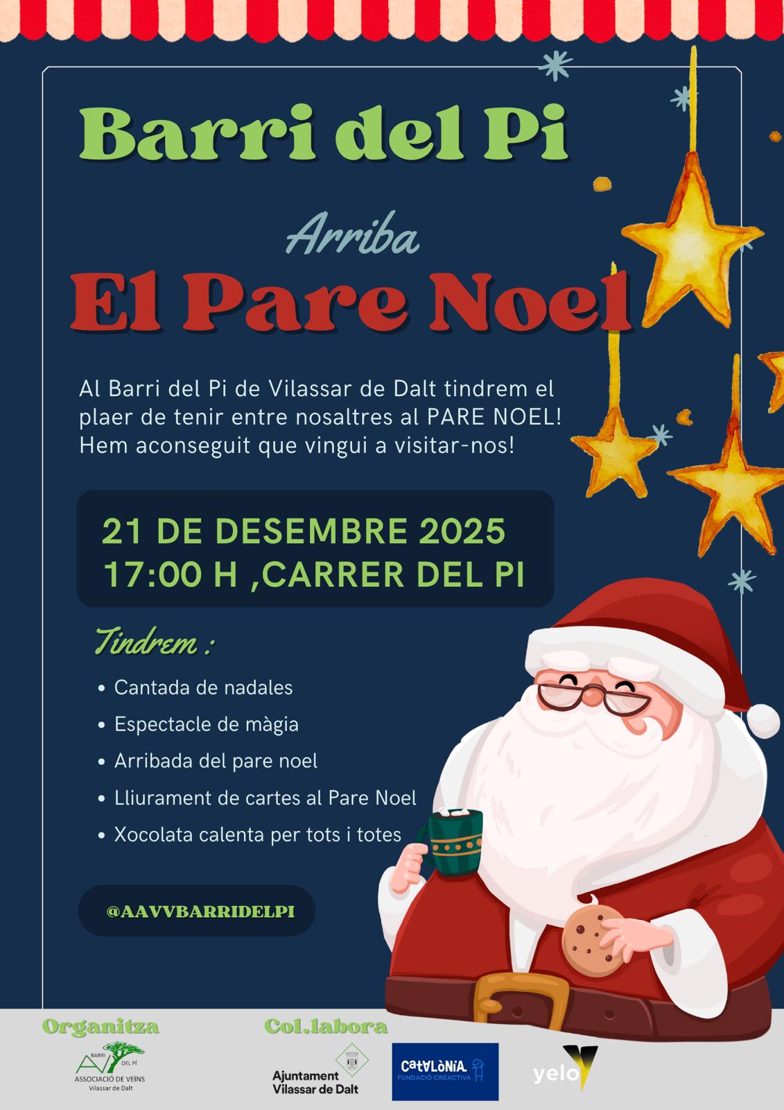 Arribada del Pare Noel al Barri del Pi