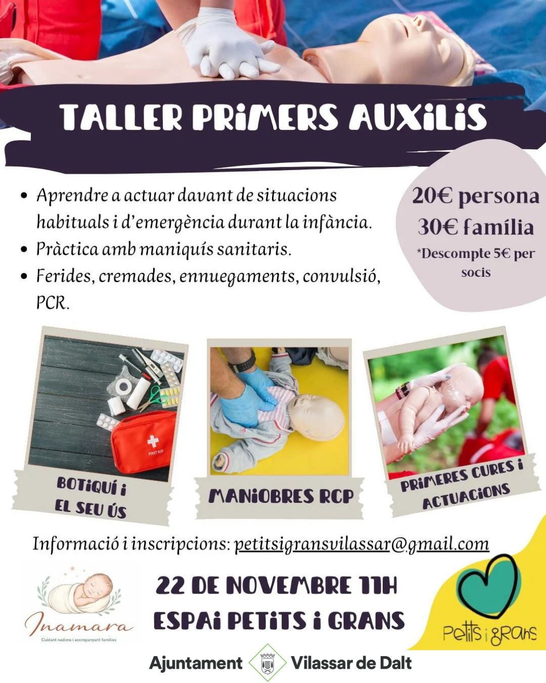 Taller de primers auxilis