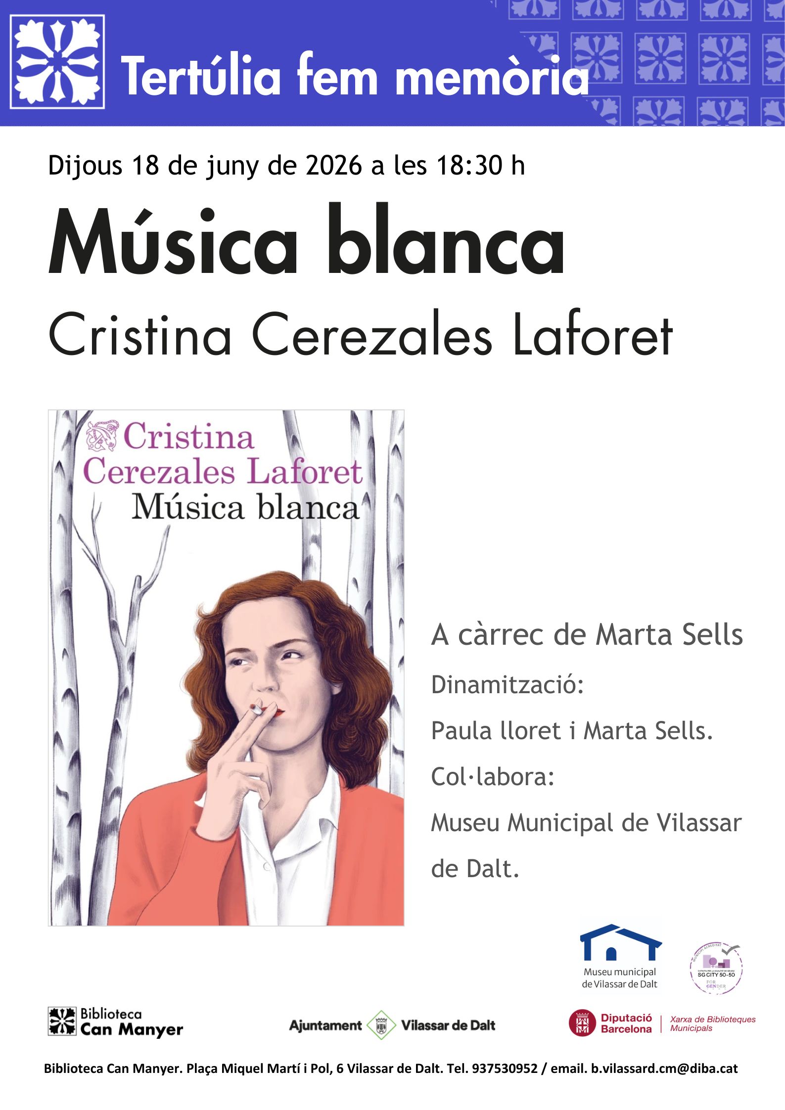 Tert&uacute;lia Fem Mem&ograve;ria: 'M&uacute;sica blanca'