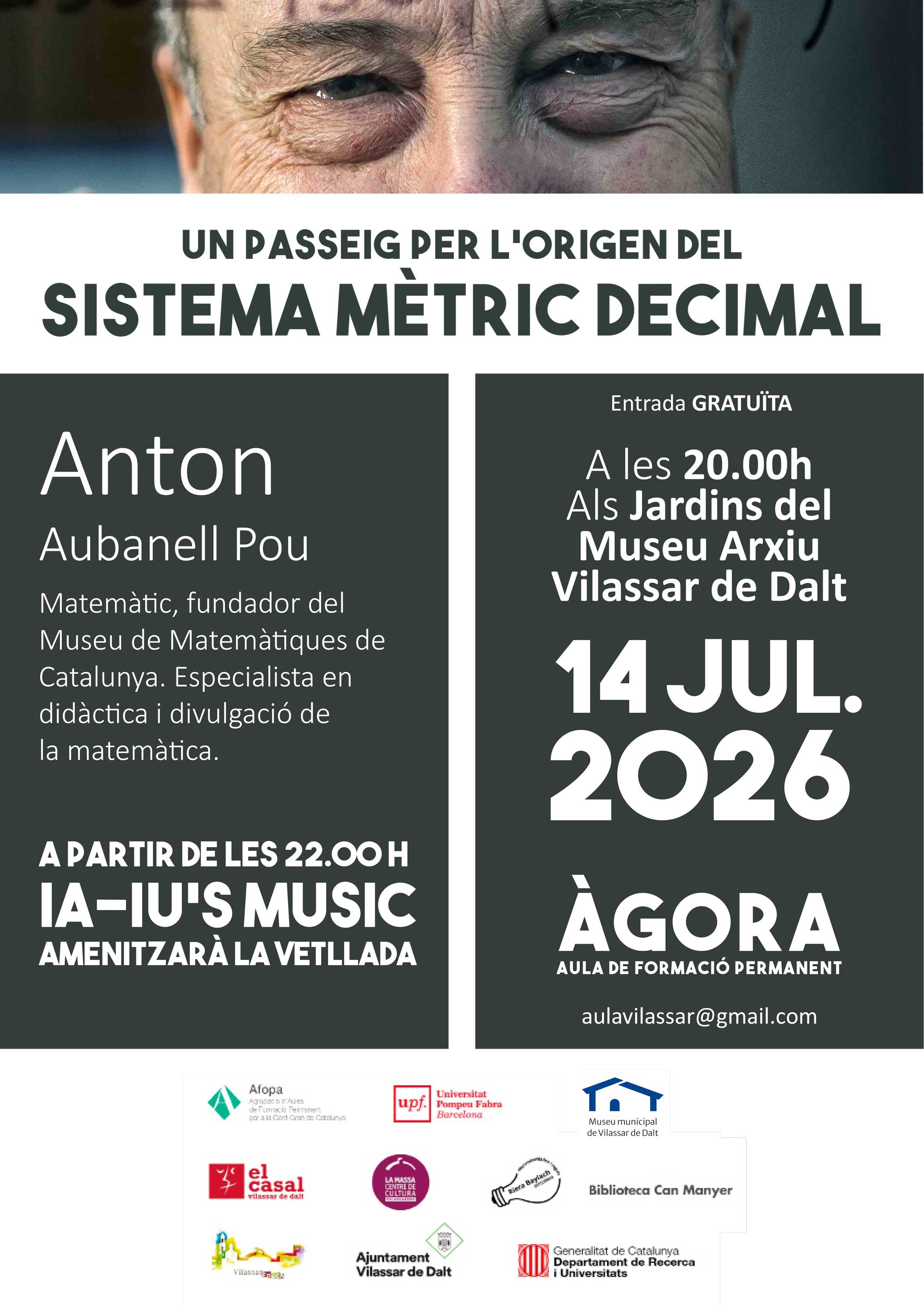 Vetlles d'estiu: Confer&egrave;ncia d'Anton Aubanell