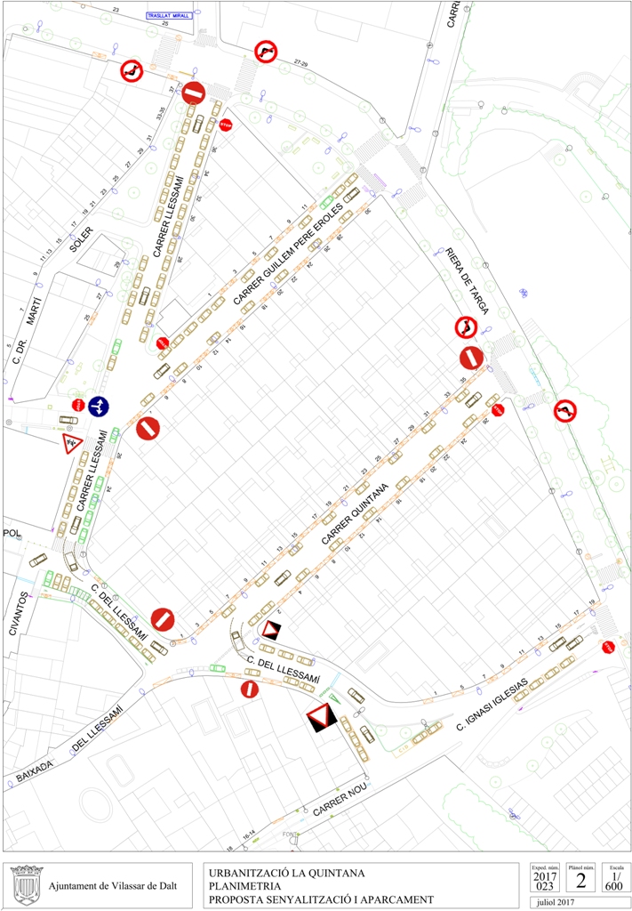 Plànol ordenació mobilitat Quintana