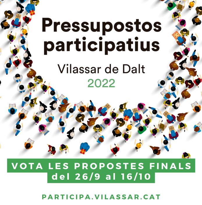 Comença la fase final de votació dels Pressupostos Participatius 2022