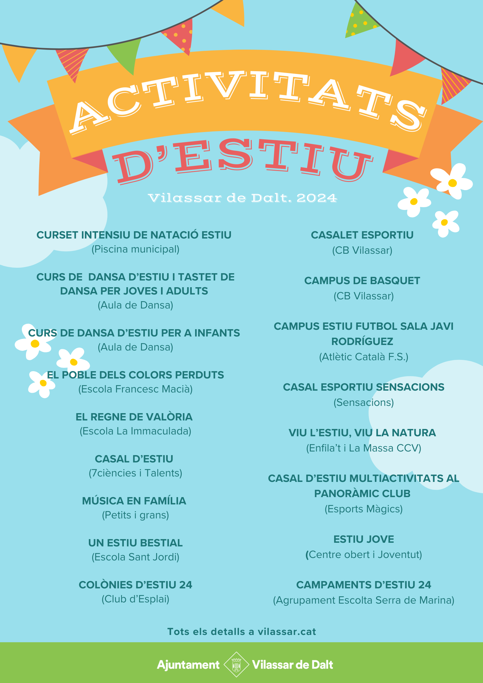 Oferta d'activitats i casals d'estiu a Vilassar de Dalt