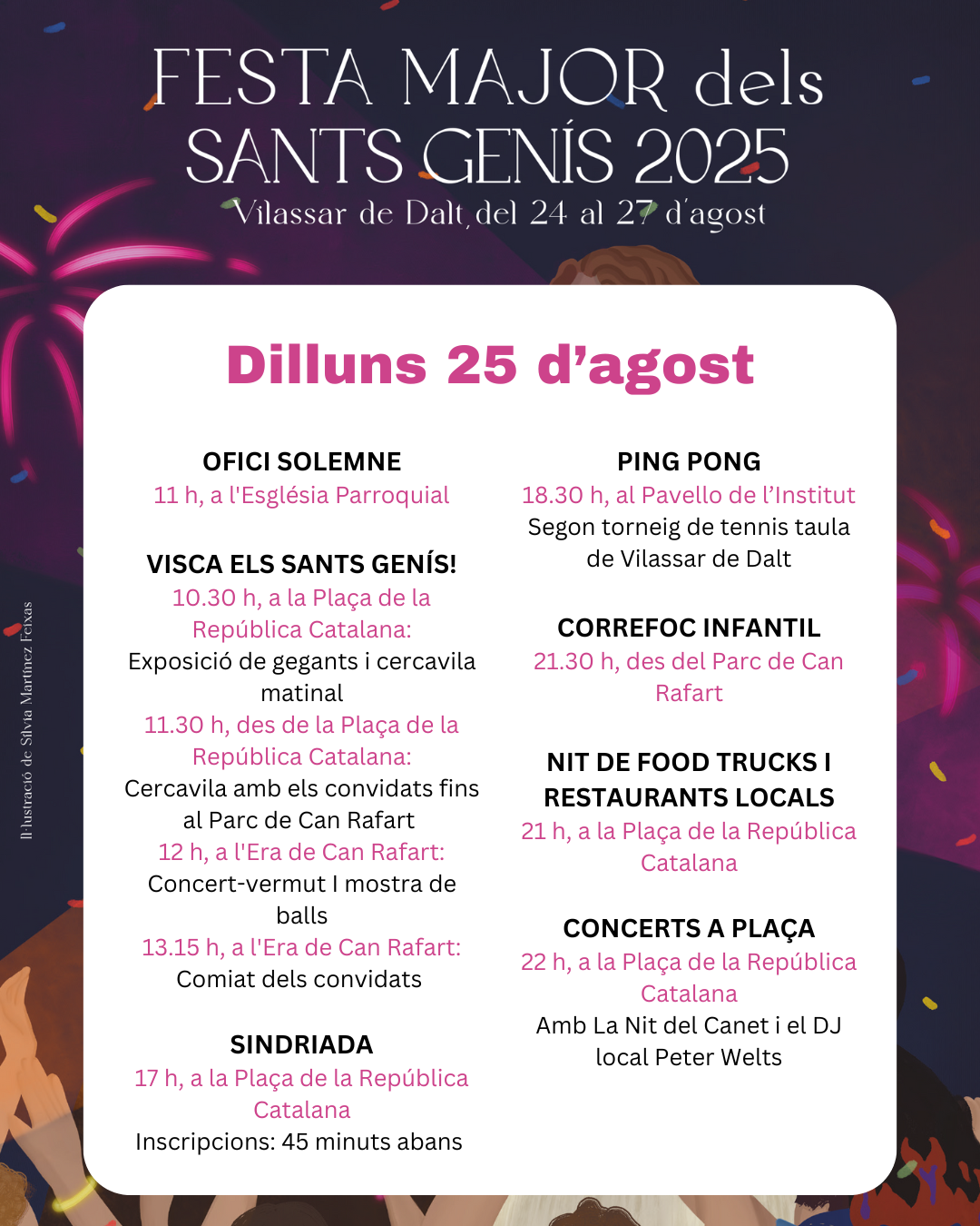 Sants Genís 25. Dilluns 25 d'agost
