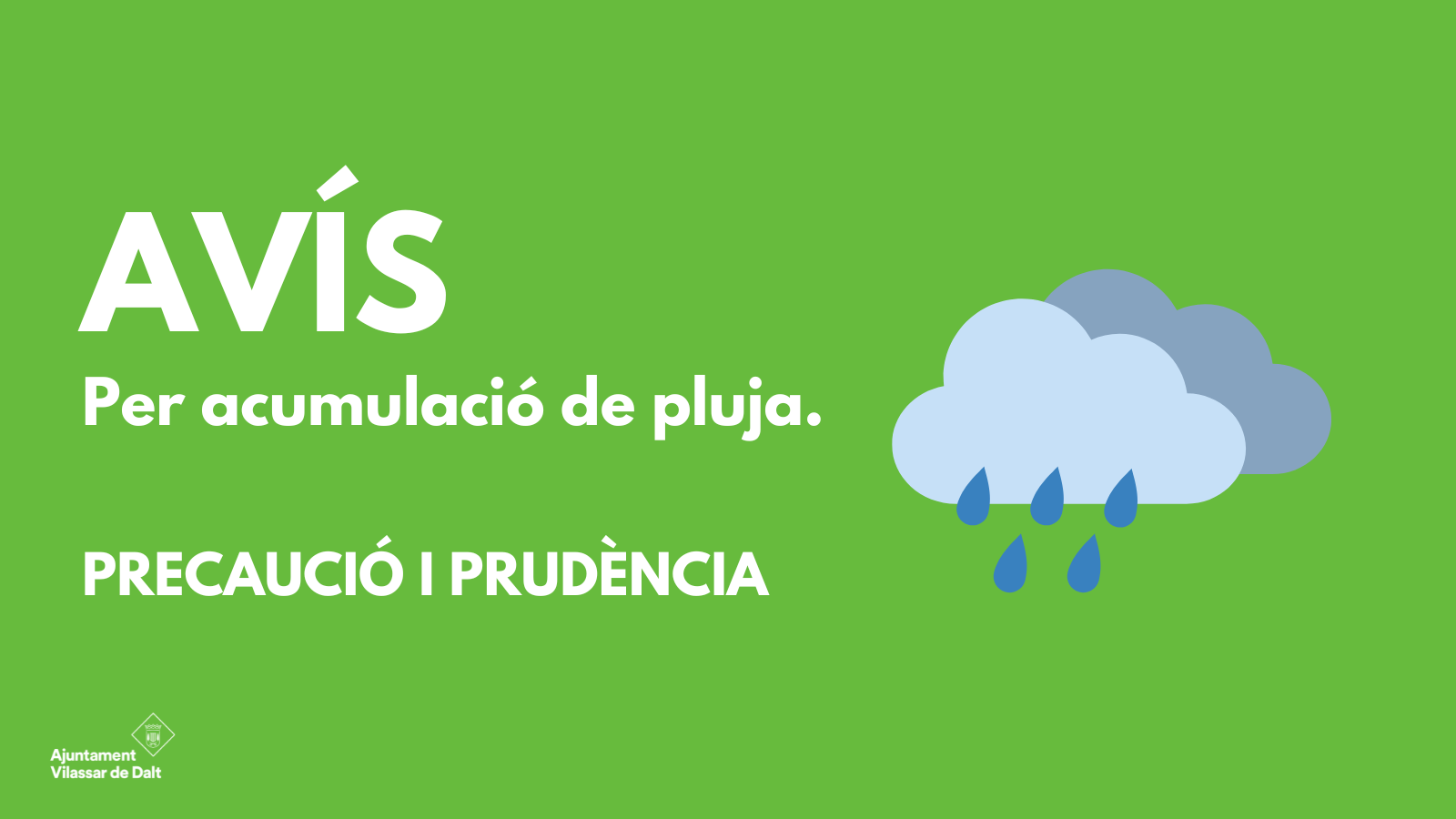 Vilassar, en fase de prealerta per acumulació de pluja 